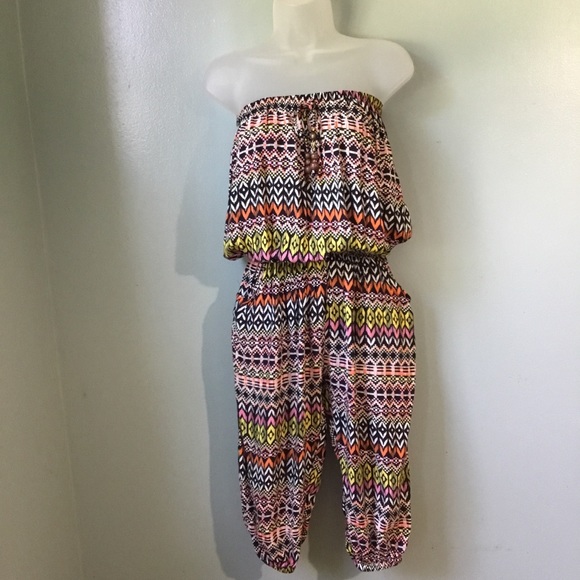 Soho Girls Other - NWT Soho Girls boho strapless jumper / romper